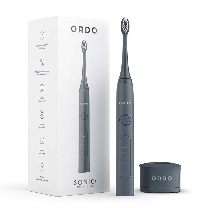 Ordo Sonic+ Electric Toothbrush Colour: Charcoal Grey/Product Detail/Accessories