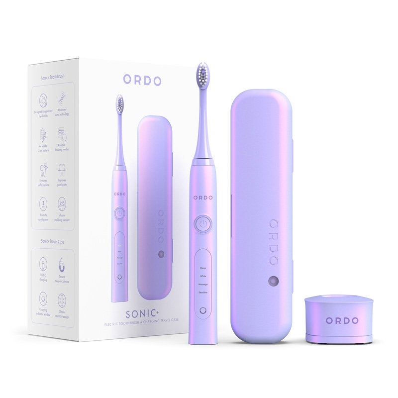 Ordo Sonic+ Toothbrush & Charging Travel Case Bundle Colour: Charcoal Grey/Product Detail/Accessories