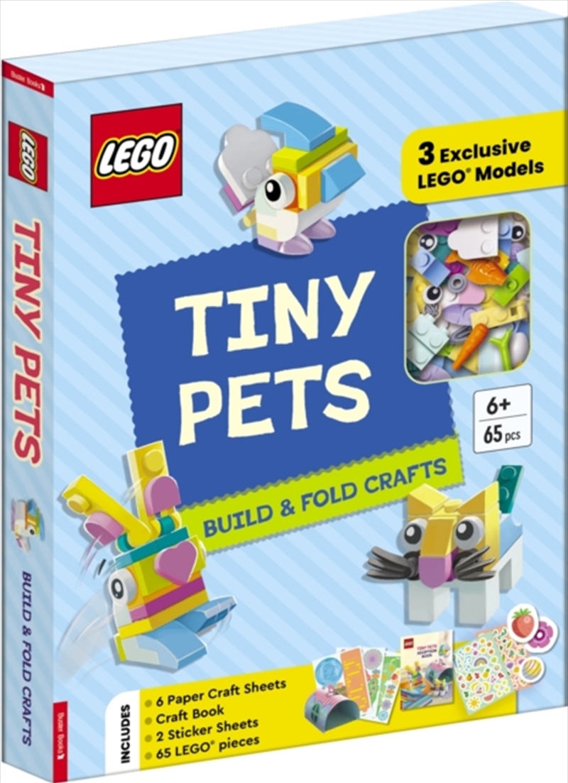 Lego Books. Tiny Pets: Build And Fold Crafts (With 3 Exclusive Models, 65 Pieces, Craft Book, Craft/Product Detail/Kids Activity Books