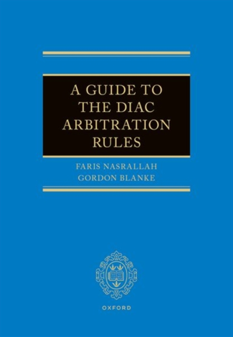 A Guide To The Diac Arbitration Rules/Product Detail/Law