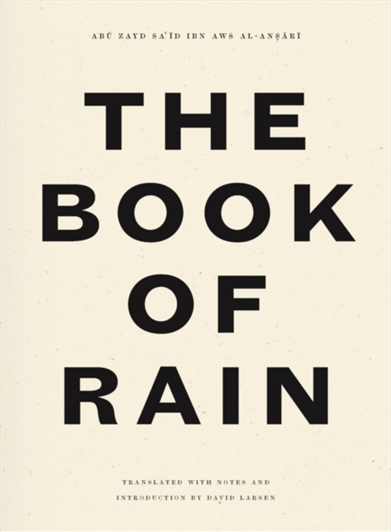 Book Of Rain/Product Detail/Poetry