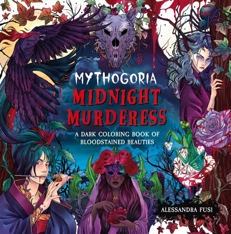 Mythogoria: Midnight Murderess : A Dark Coloring Book Of Bloodstained Beauties/Product Detail/Crafts & Handiwork