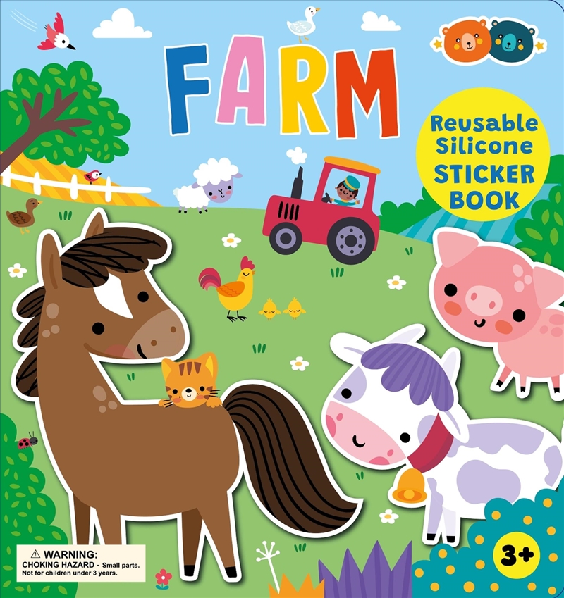 Silicone Sticker Book - Farm/Product Detail/Kids Activity Books