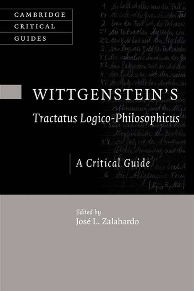 Wittgenstein'S Tractatus Logico-Philosophicus : A Critical Guide/Product Detail/Reading