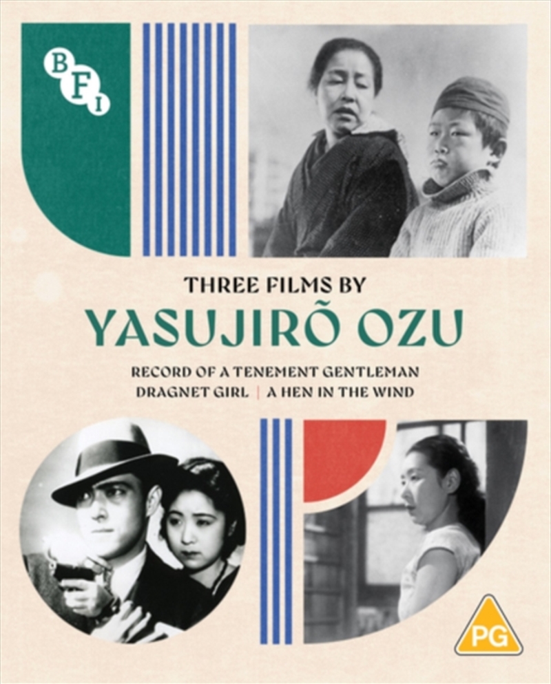 Yosujiro Ozu - Record Of A Tenement Gentleman / Dragnet Girl / A Hen In The Wind/Product Detail/Drama