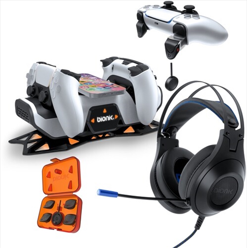 My Arcade Playstaion 5 Pro Pack Sirex Headphones / Power Stand / Quickshot Pro/Product Detail/Consoles & Accessories