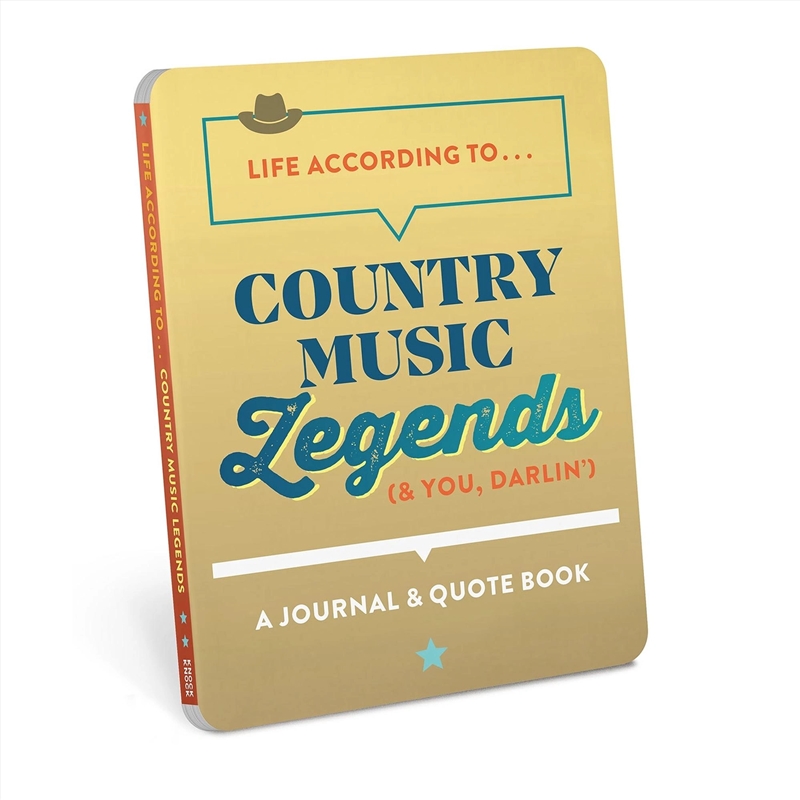 Knock Knock Country Legends Life According To Journals/Product Detail/Notebooks & Journals