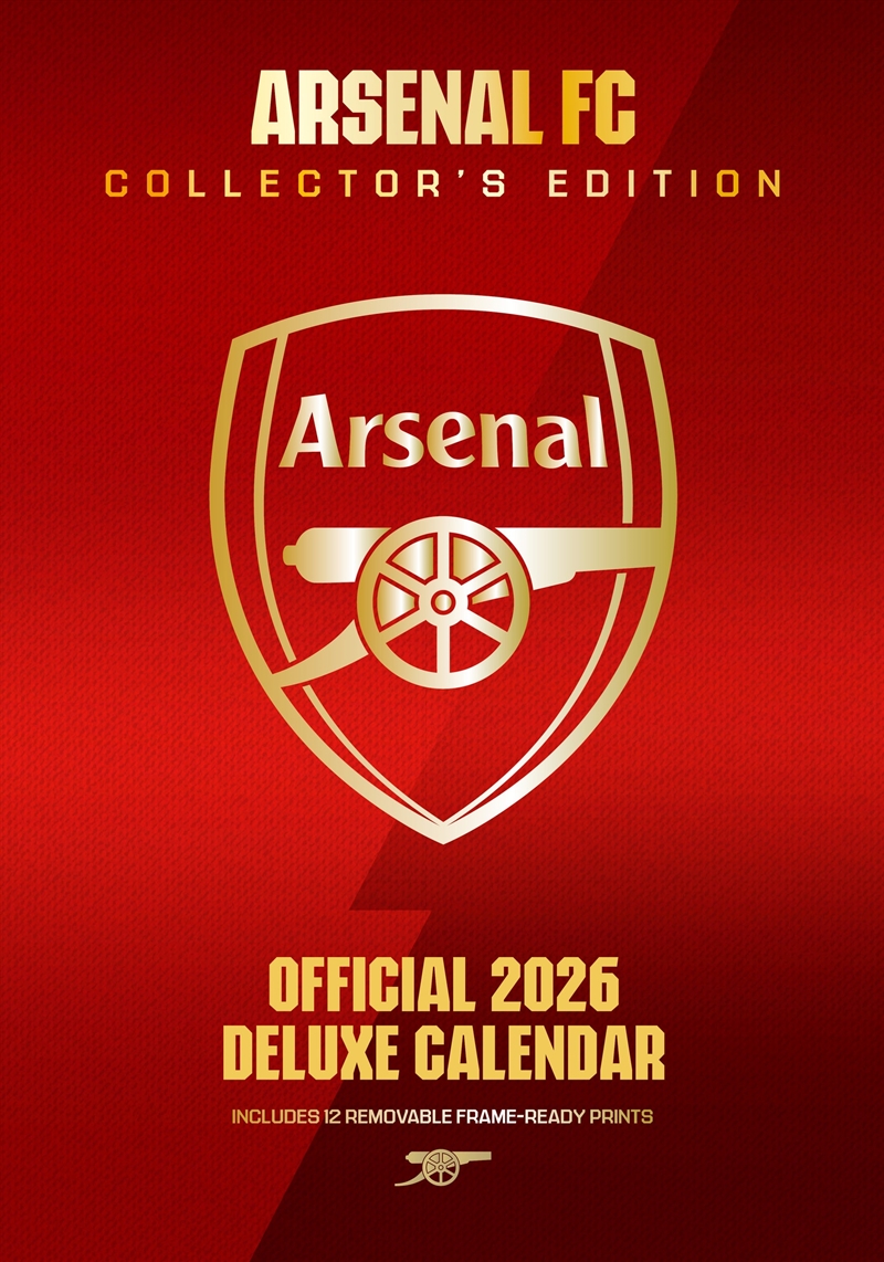 Arsenal FC 2026 A3 Deluxe Calendar/Product Detail/Calendars & Diaries