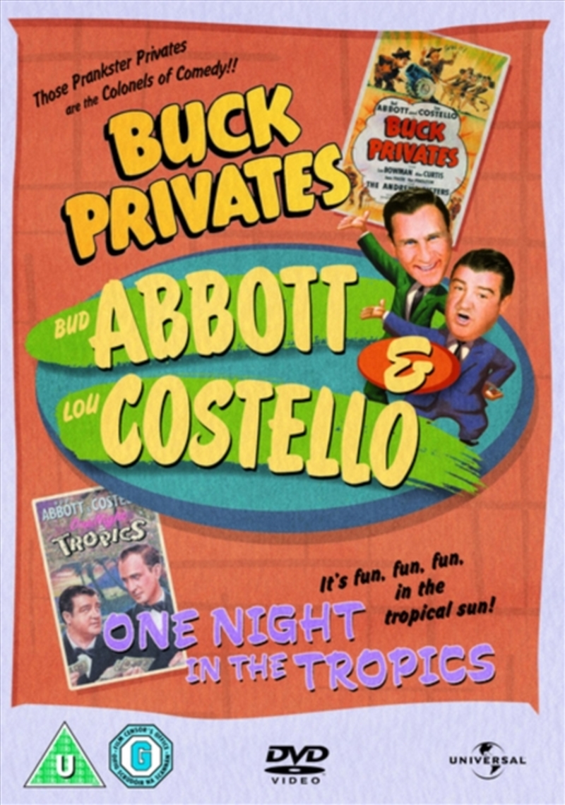 Abbott And Costello - Buck Privates / One Night In The Tropics (REGION 2)/Product Detail/Comedy