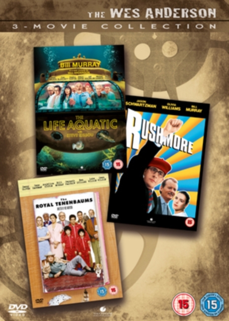 Wes Anderson - The Life Aquatic / The Royal Tenenbaums / Rushmore (REGION 2)/Product Detail/Comedy