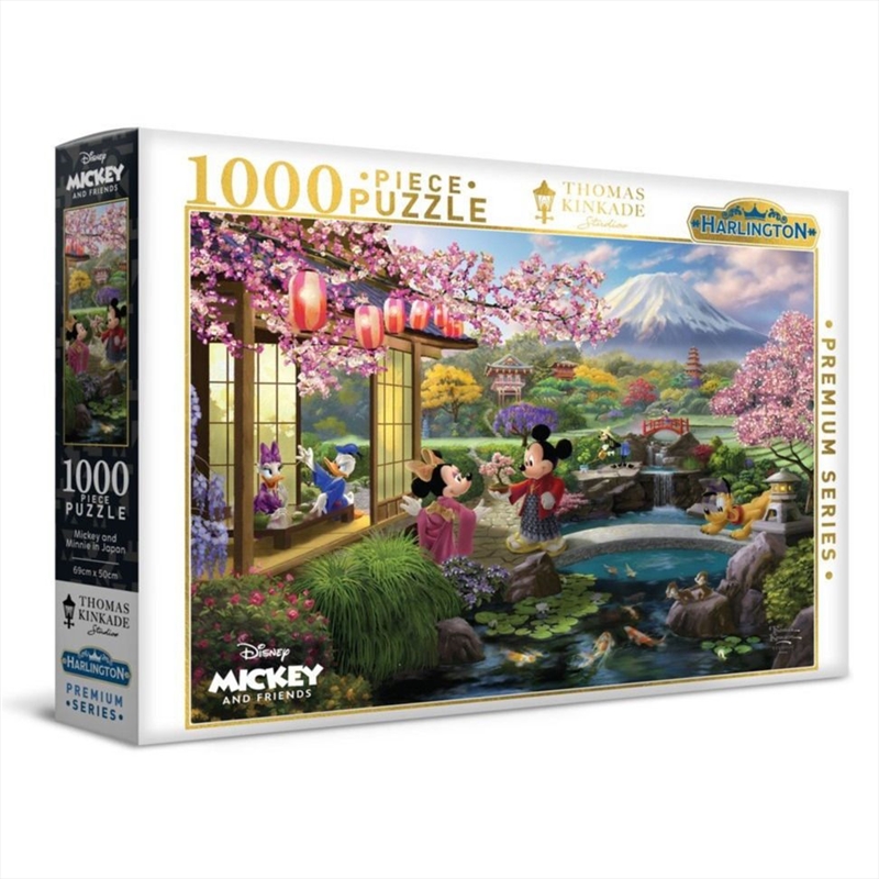 Kinkade 1000 Piece Puzzle - Mickey & Minnie In Japan/Product Detail/Jigsaw Puzzles