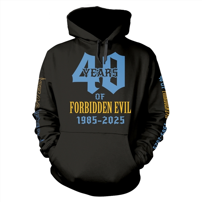Forbidden - 40 Years Of Evil - Black - Large Hoodie/Product Detail/Outerwear