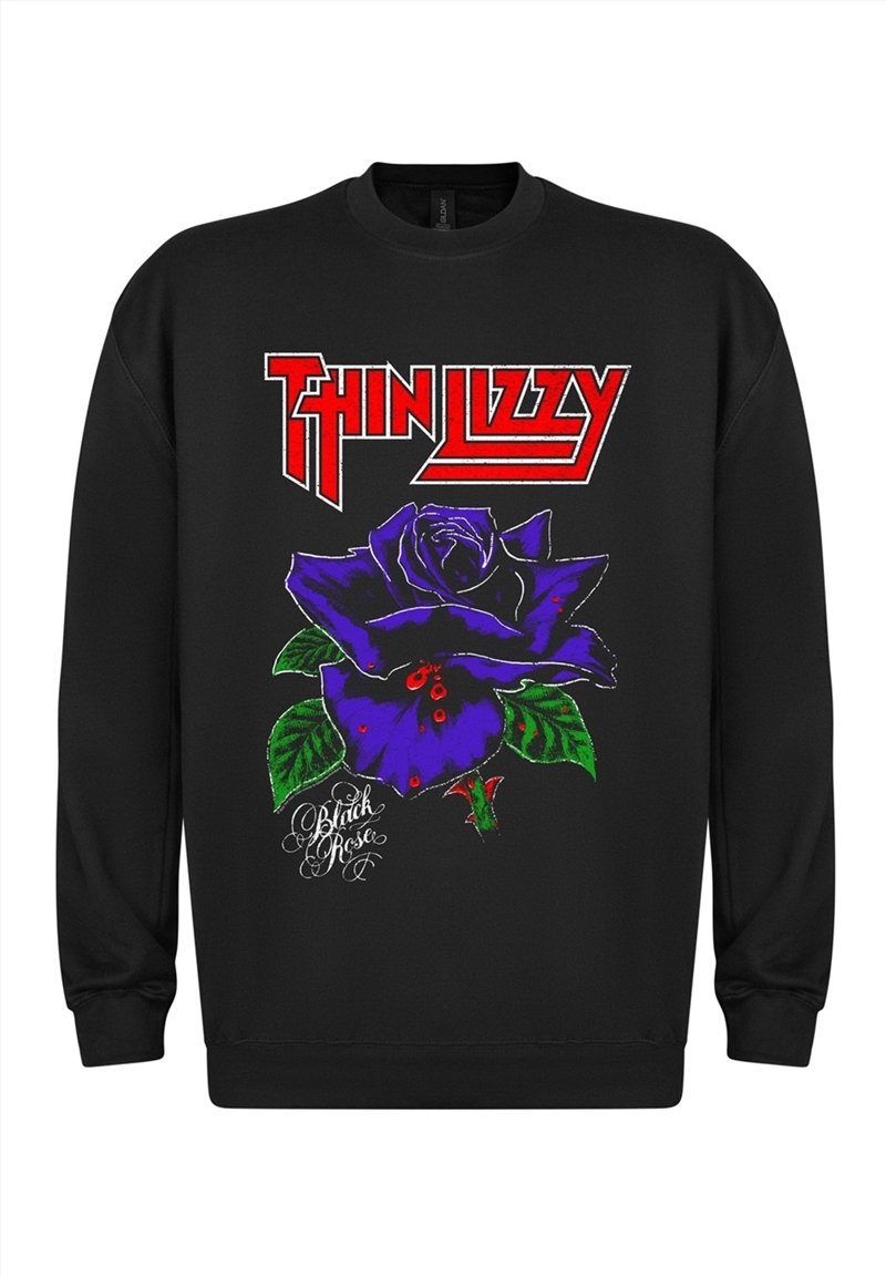 Thin Lizzy - Black Rose - Black - Large Sweater/Product Detail/Outerwear