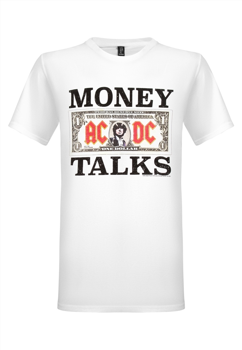 AC/DC - Money Talks (White) - White - Medium T-Shirt/Product Detail/Shirts