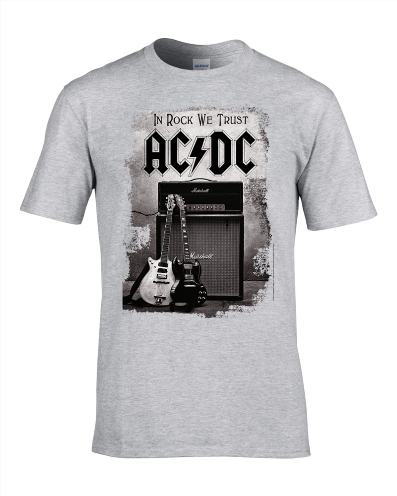 AC/DC - In Rock We Trust (Grey) - Grey - Xxl T-Shirt/Product Detail/Shirts