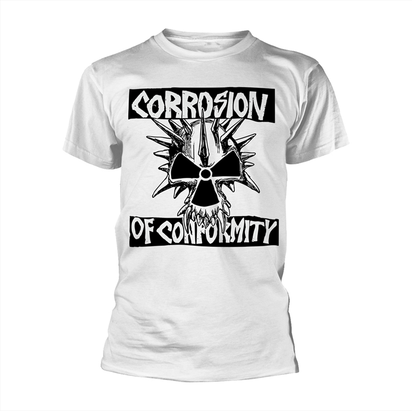 Corrosion Of Conformity - Skull Logo 1 (White) - White - Small/Product Detail/Shirts