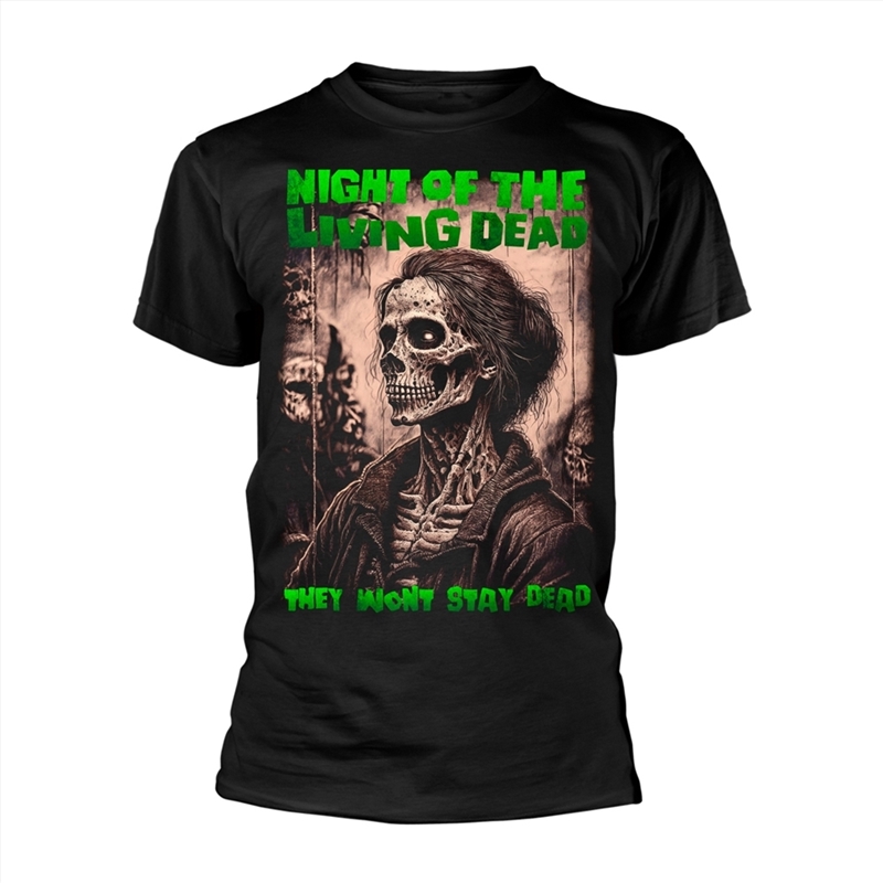 Night Of The Living Dead - Zombie F2 - Black - XL/Product Detail/Shirts