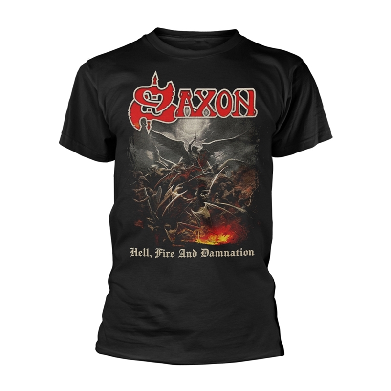Saxon - Hell, Fire And Damnation - Black - XXL/Product Detail/Shirts