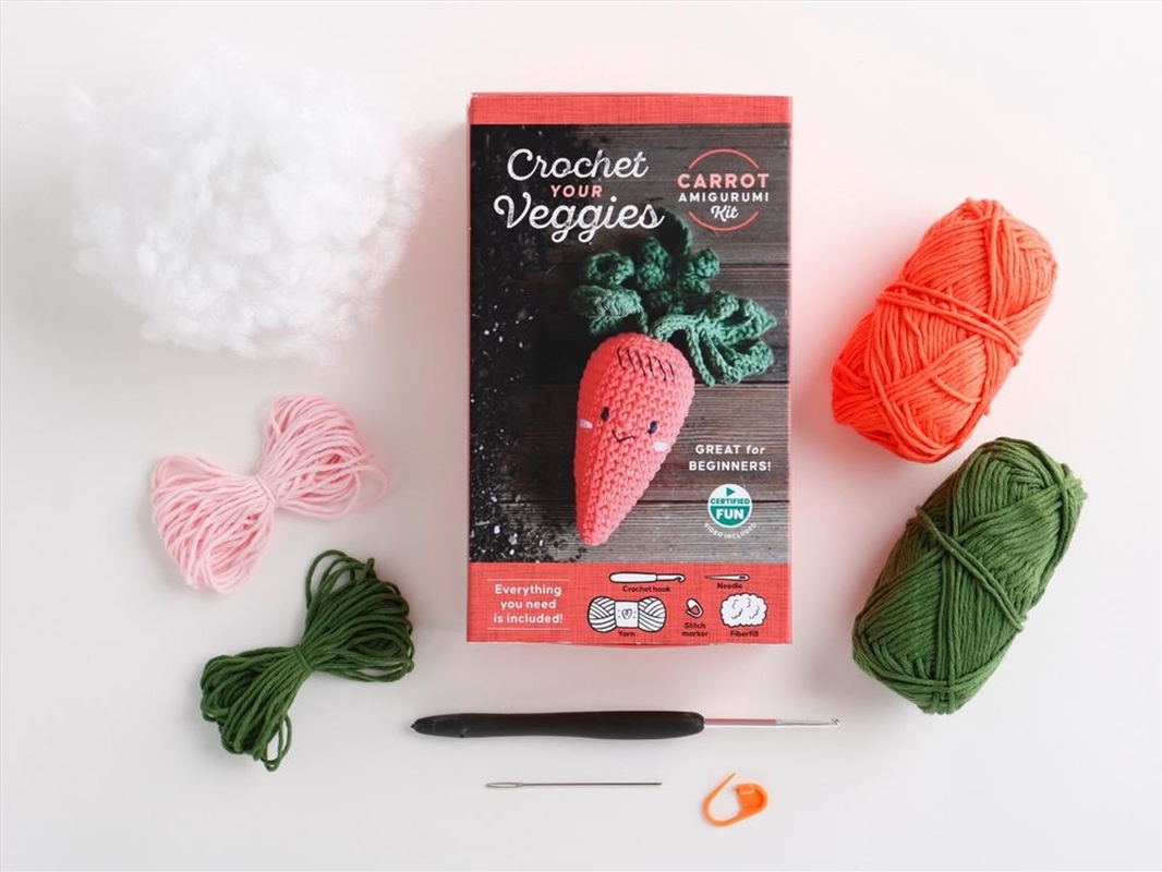 Crochet Your Veggies Amigurumi Kit Carrot : Everything You Need Is Included: 100%-Cotton Yarn, Croch/Product Detail/Crafts & Handiwork