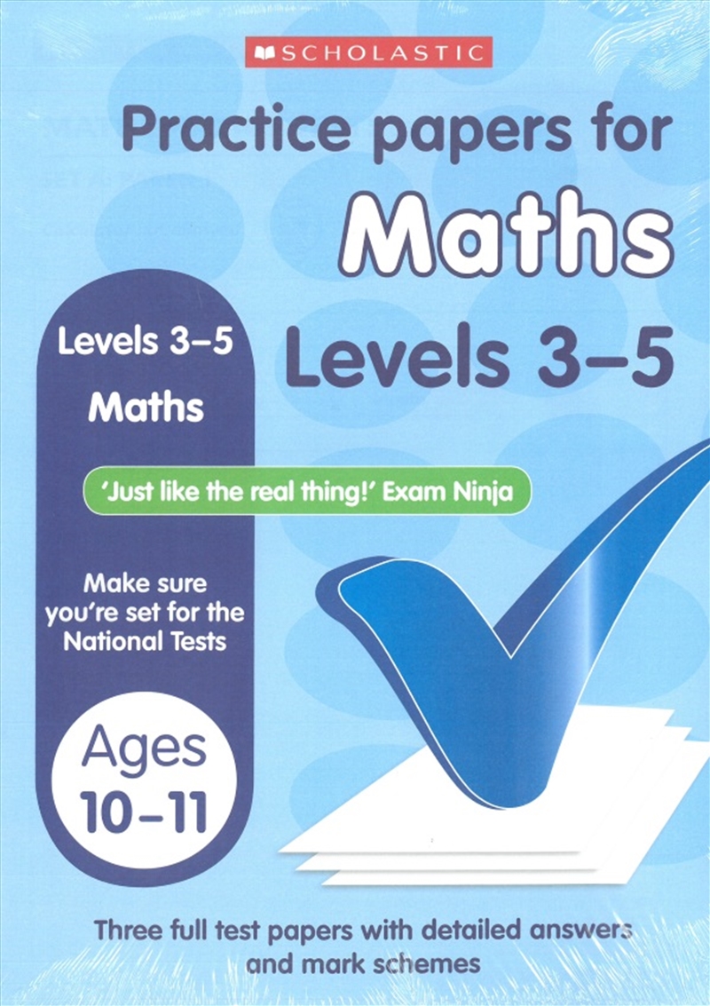 Practice Papers For Maths Levels 3-5/Product Detail/Children