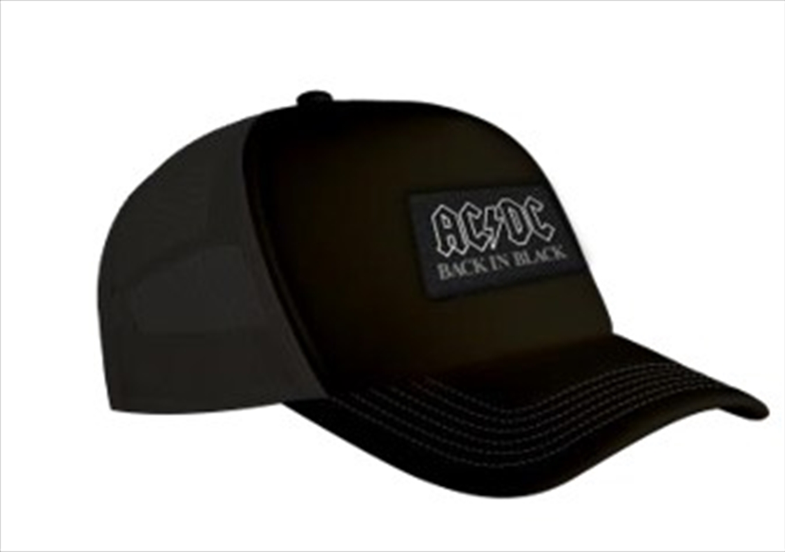 AC/DC Back In Black Patch Cap/Product Detail/Beanies & Headwear