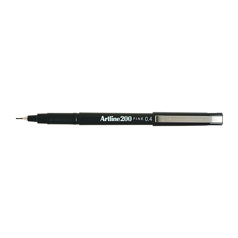 Artline 200 Fineliner Pen 0.4mm Black Bx12/Product Detail/Stationery