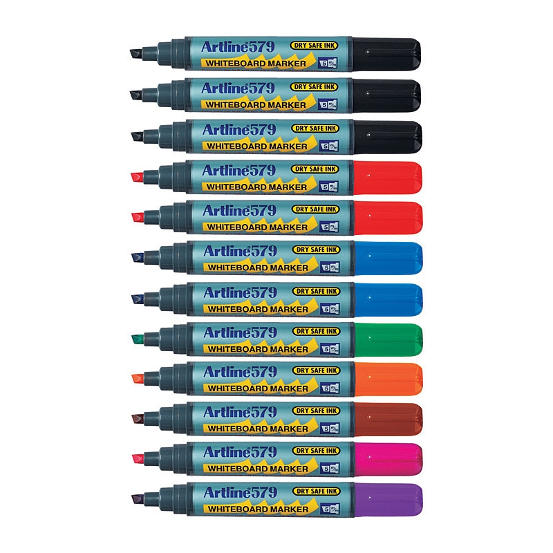 Artline 579 Whiteboard Marker 5mm Chisel Asst Bx12/Product Detail/Stationery