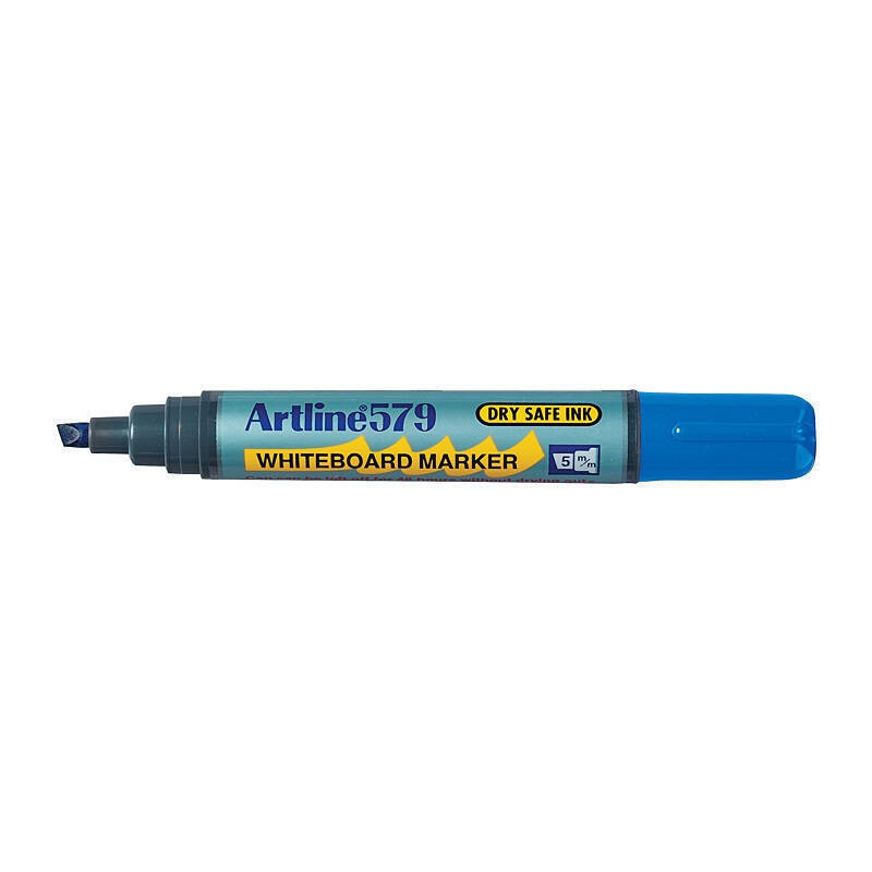 Artline 579 Whiteboard Marker 5mm Chisel Blue Bx12/Product Detail/Stationery