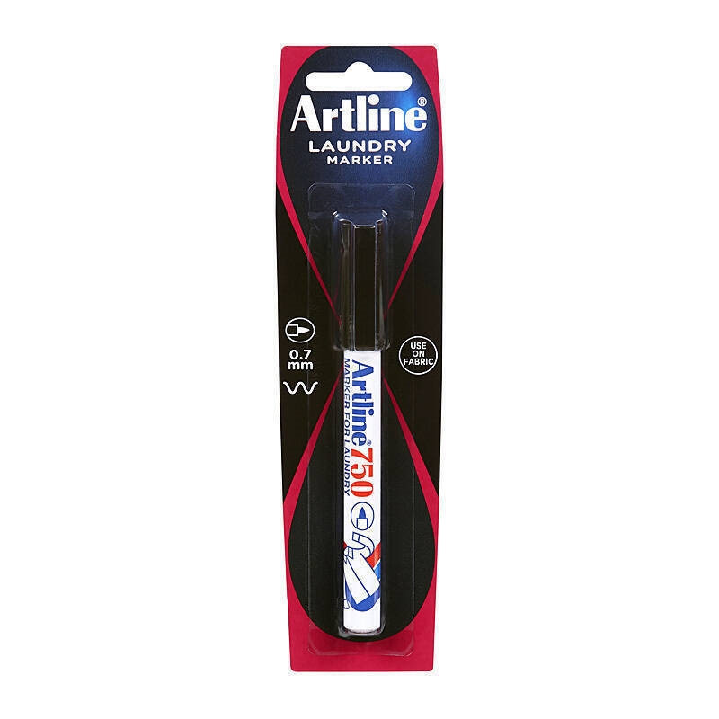 Artline 750 Laundry Marker 0.7mm Bullet Black HS/Product Detail/Stationery