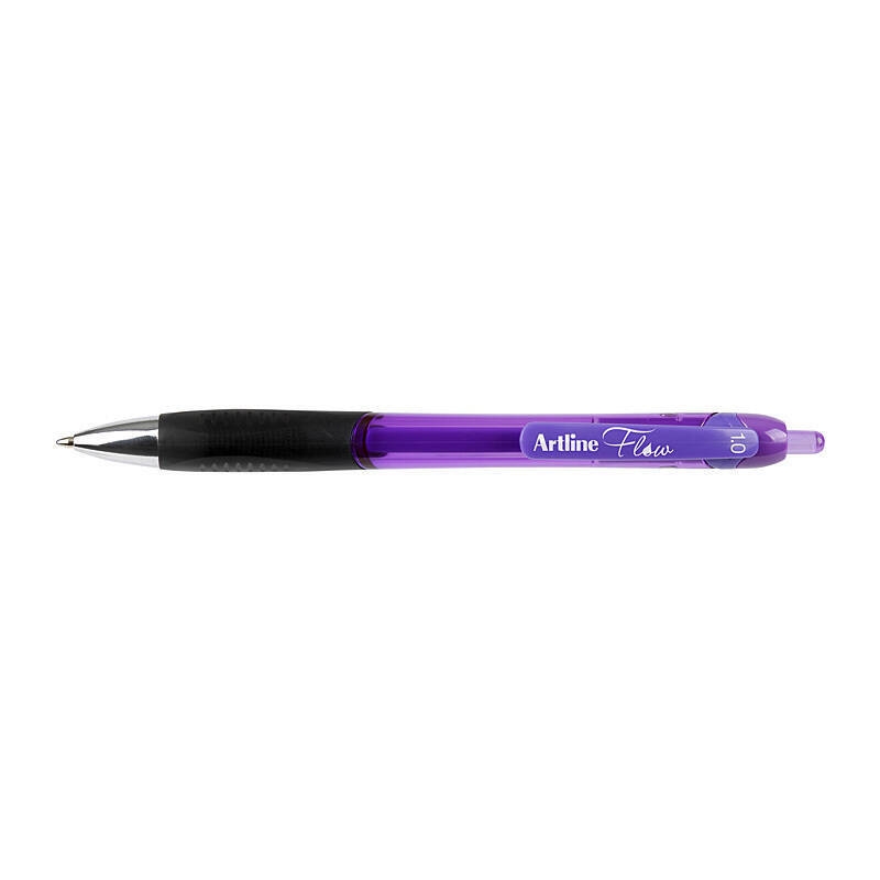 Artline Flow Retractable Pen Purple Bx12/Product Detail/Stationery