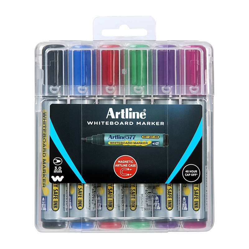Artline 577 Whiteboard Marker Assorted H/Case Pk6/Product Detail/Stationery