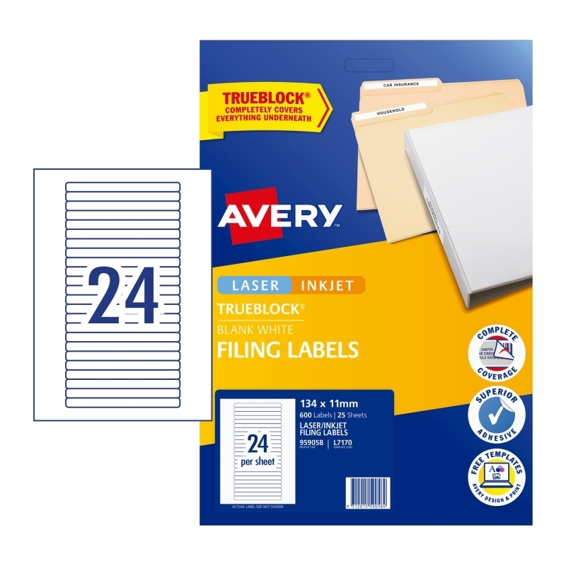 AV File Label L7170 24UP Pk25/Product Detail/Stationery