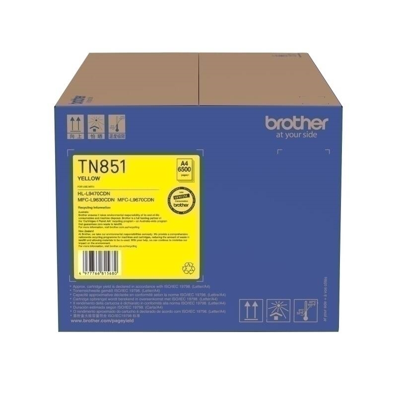 Brother TN851 Yell Toner Cart/Product Detail/Stationery