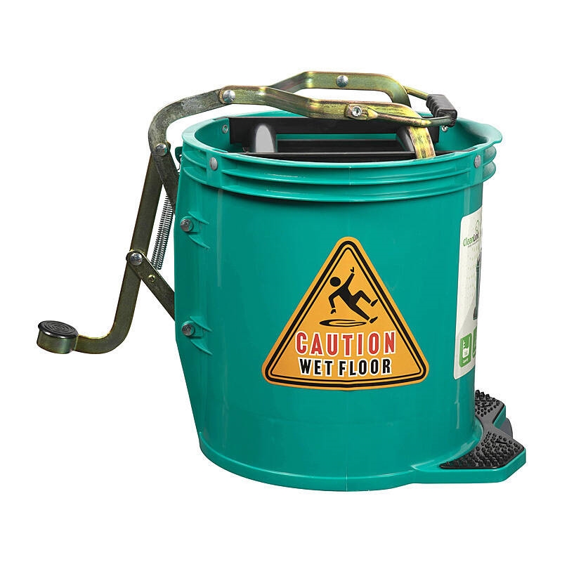 Cleanlink H/Duty Mop Bucket Metal Wringer 16L Grn/Product Detail/Cleaners