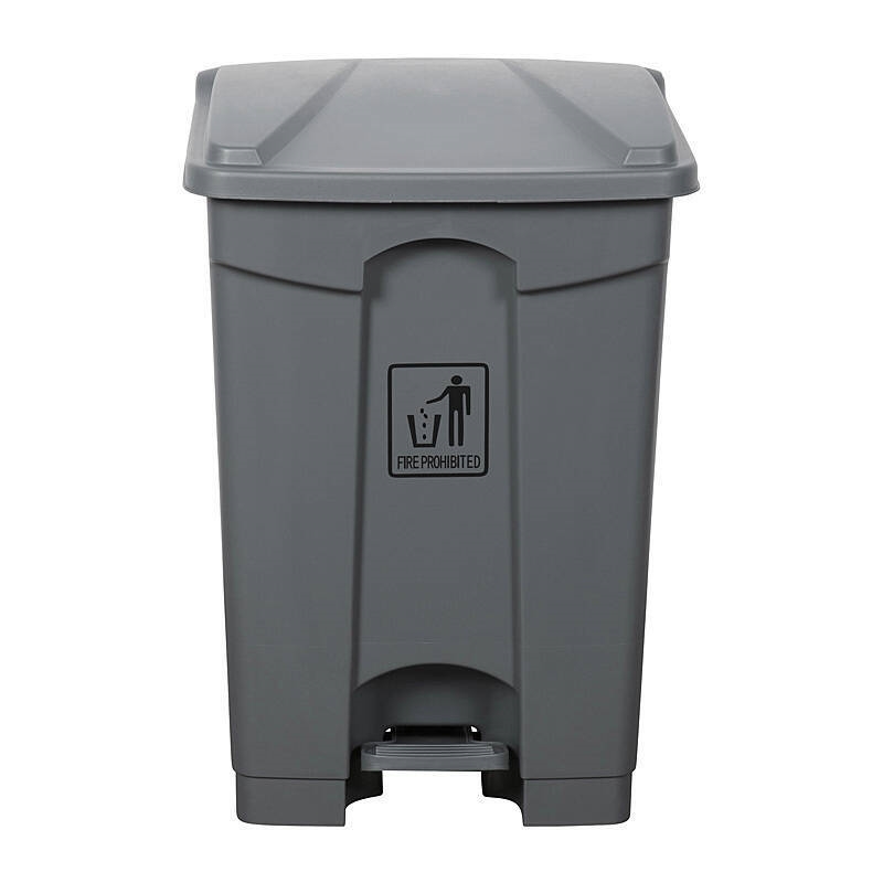Cleanlink Rubbish Bin With Pedal Lid 45L Grey/Product Detail/Cleaners
