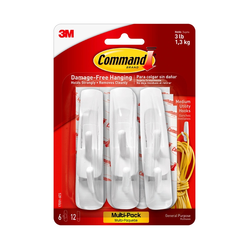 CMD Hook 17001VP-6PK Med Pk6/Product Detail/Cleaners