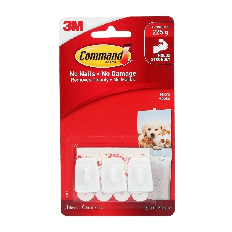 Command 17066 Micro Hooks 3-Pack - Box of 10/Product Detail/Cleaners