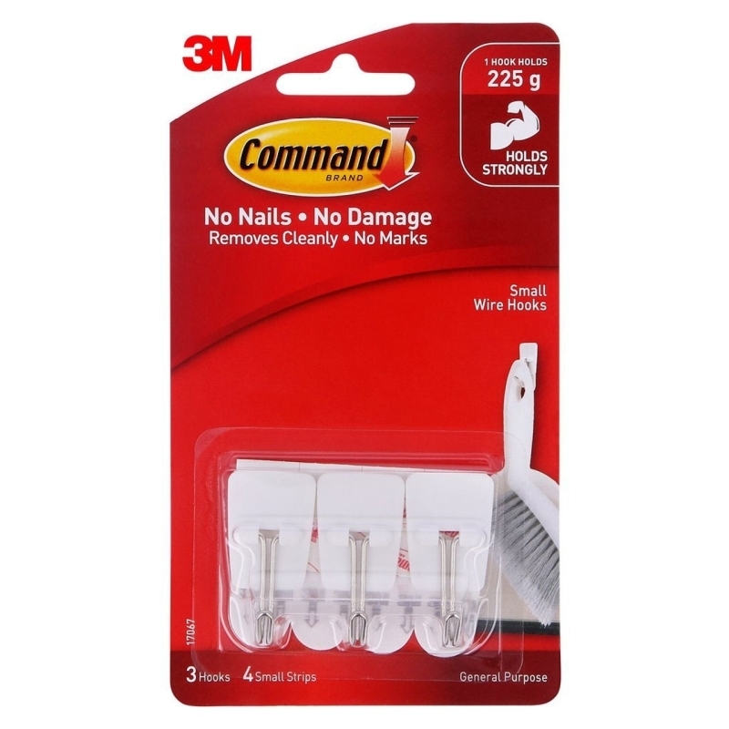 Command 17067 Small Utensil Hooks 3-Pack - Box of 6/Product Detail/Stationery