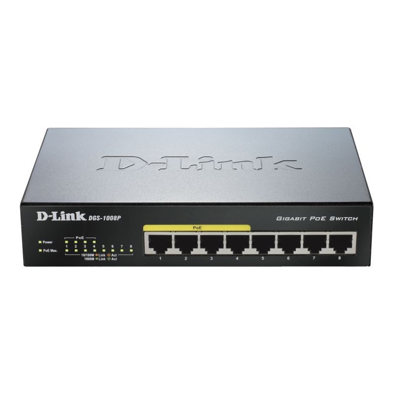 D-Link 8-Port Gigabit PoE+ Unmanaged Switch/Product Detail/Electronics