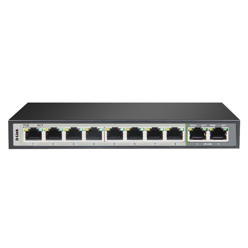 D-Link 10-Port Gigabit PoE Switch with 8 Long Reach PoE Ports and 2 Uplink Ports/Product Detail/Electronics