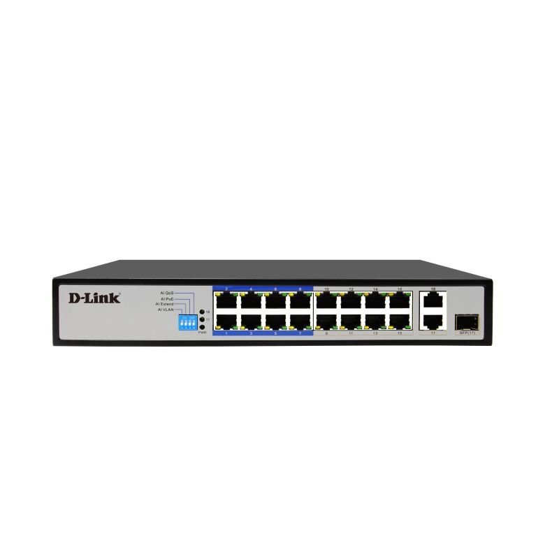 D-Link 18-Port PoE Switch with 16 PoE Ports (8 Long Reach 250m)/Product Detail/Electronics
