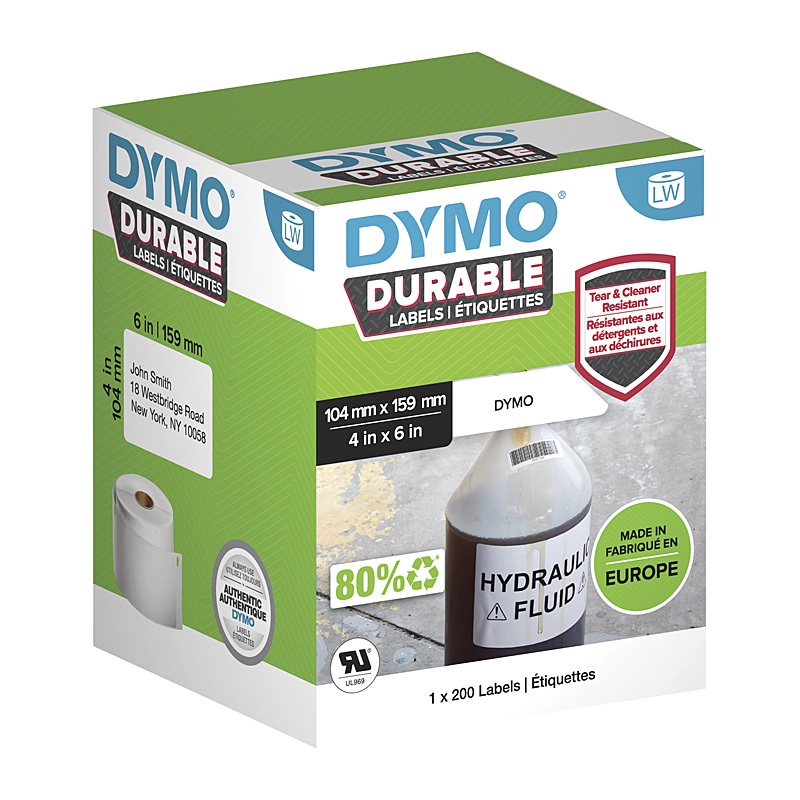 Dymo LW 104mm x 159mm label NP/Product Detail/Stationery