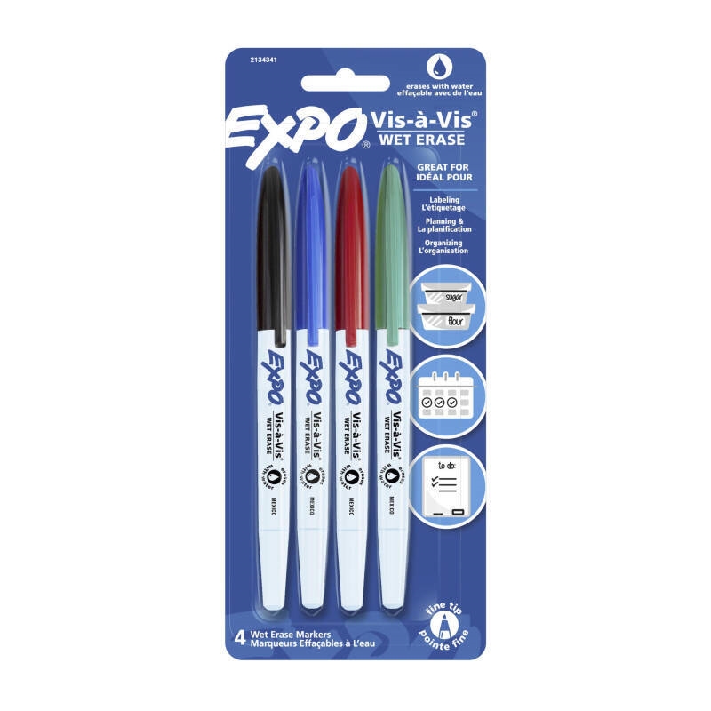 Expo WB Mrkr Wet Erase Pk4 Bx6/Product Detail/Stationery