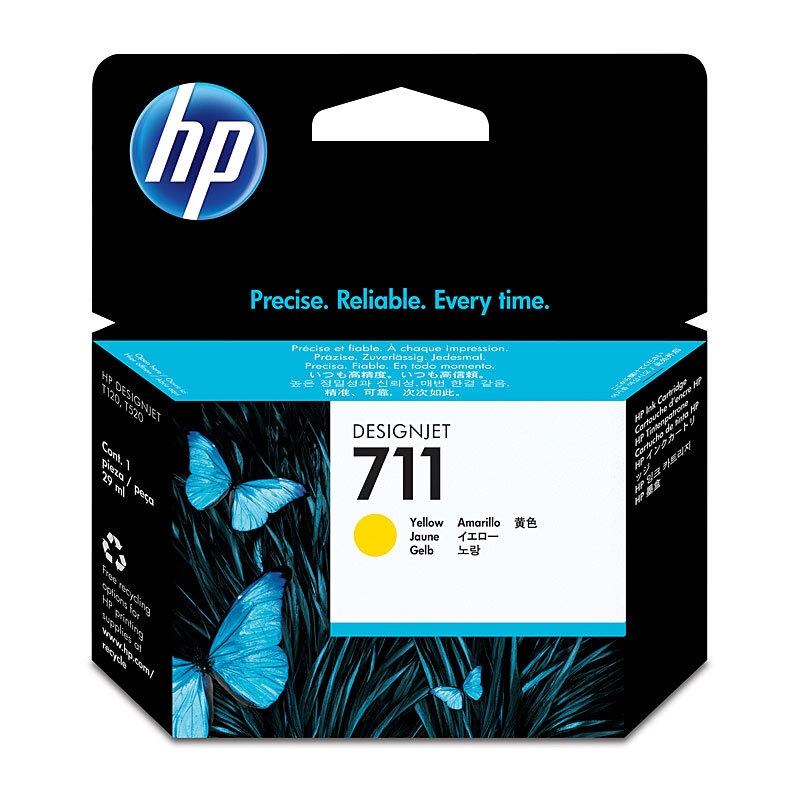 HP #711 29ml Yellow Ink CZ132A/Product Detail/Stationery