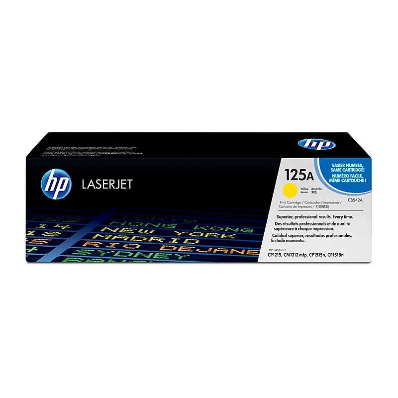 HP #125A Yellow Toner CB542A/Product Detail/Stationery