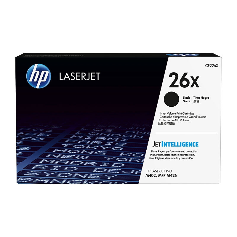 HP #26X Black Toner CF226X/Product Detail/Stationery