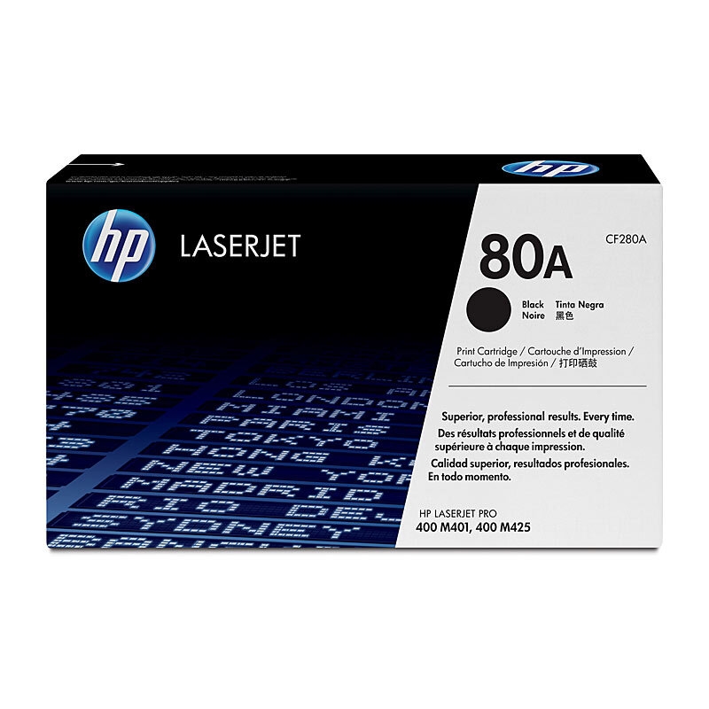 HP #80A Black Toner CF280A/Product Detail/Stationery