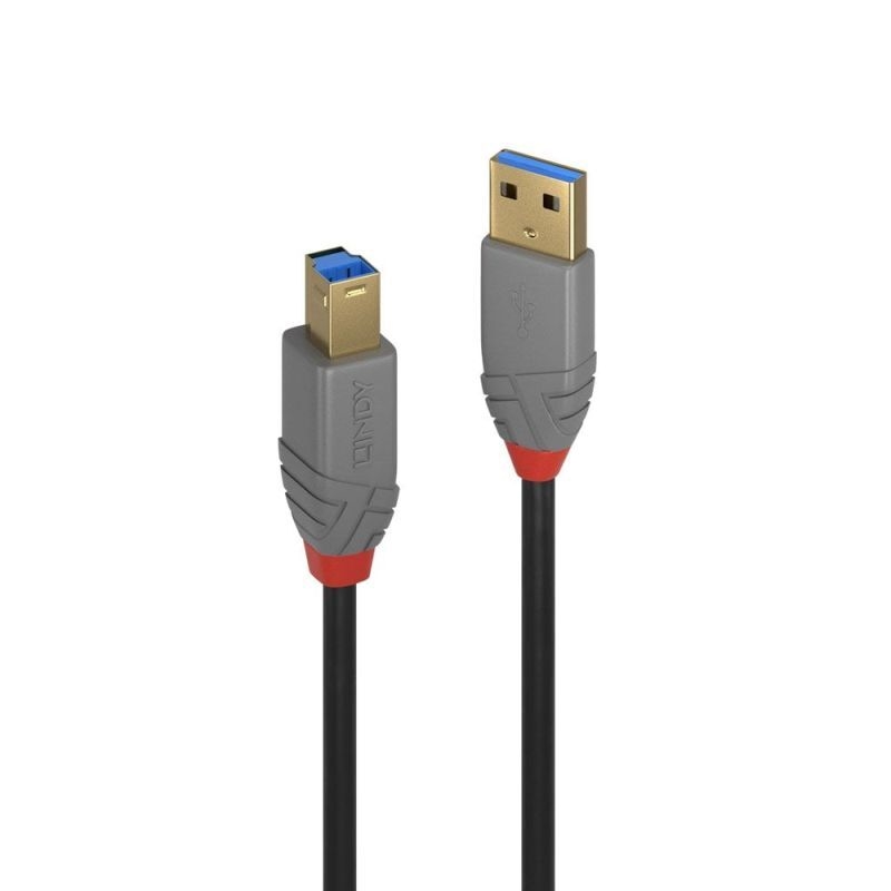 Lindy 0.5m USB-A 3.0 to USB-B Cable - Anthra Line/Product Detail/Consoles & Accessories