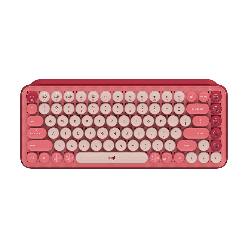 Logitech POP Keys Wireless Mechanical Emoji Keyboard (HeartBreaker Rose)/Product Detail/Electronics