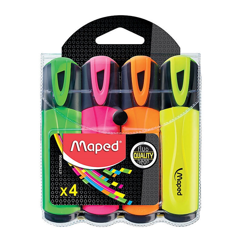 Maped Fluo Peps Highlighter Wlt4/Product Detail/Stationery